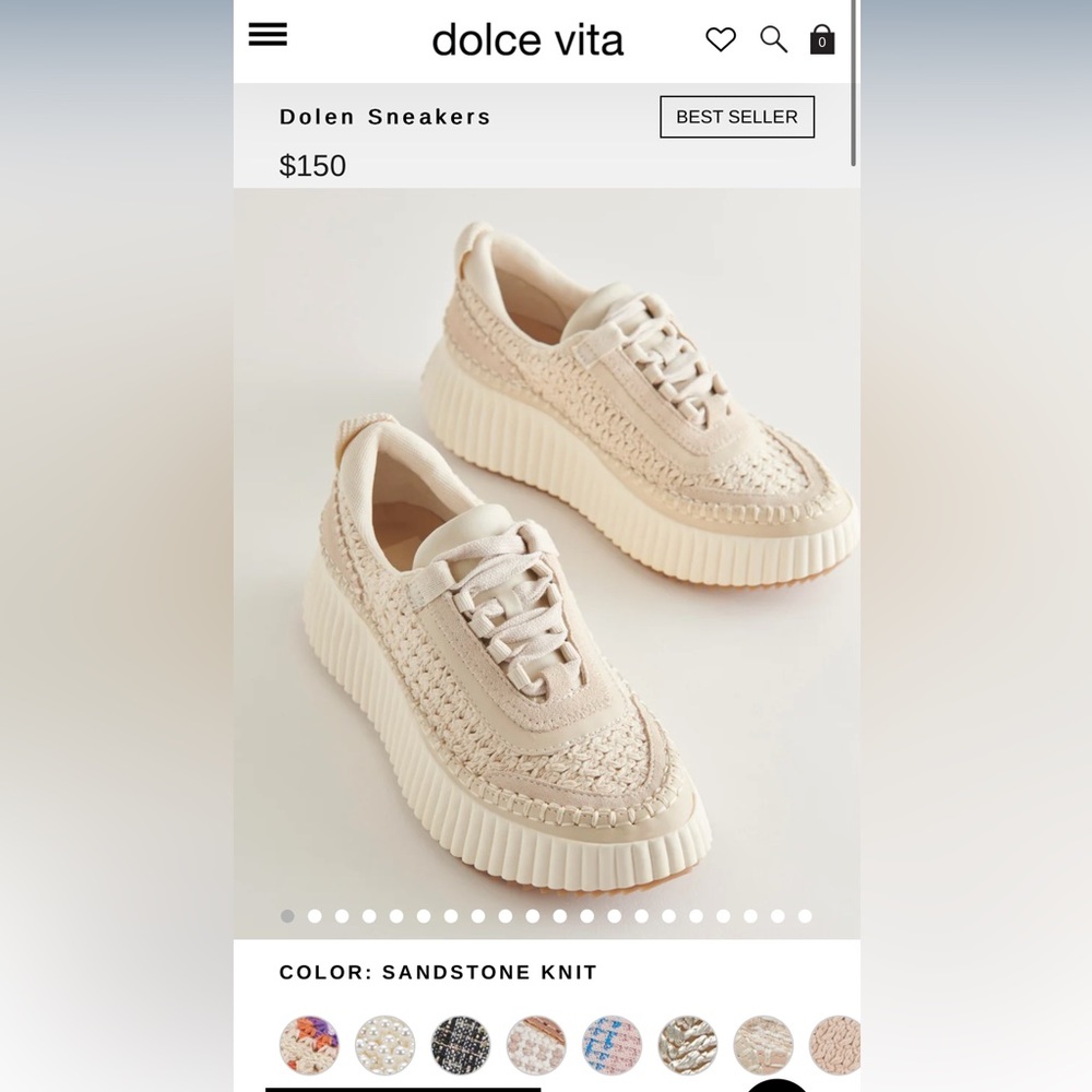Dolce Vita Sandstone Knit Dolen Sneakers